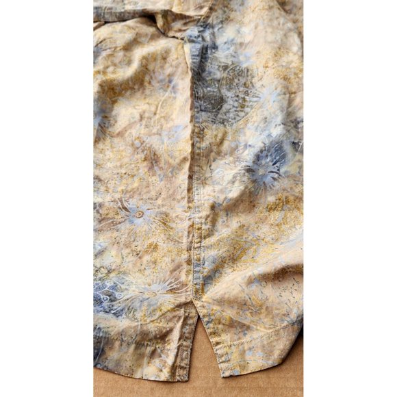 Pete Huntington Bali Hawaiian Button Up Shirt Mens Medium Abstract Floral - Picture 15 of 16